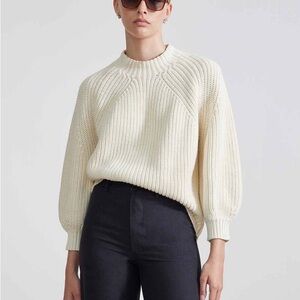 Apiece Apart Eco Nueva Ecru Sweater Small